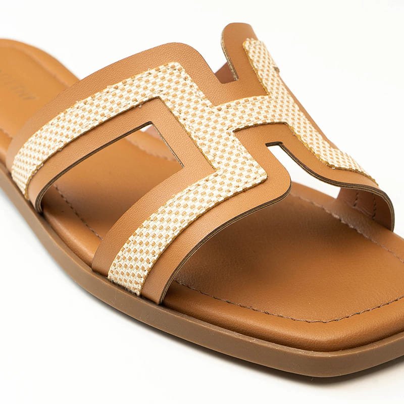 Sandália Rasteira Feminina Rafitthy 18.86003A Bege 6