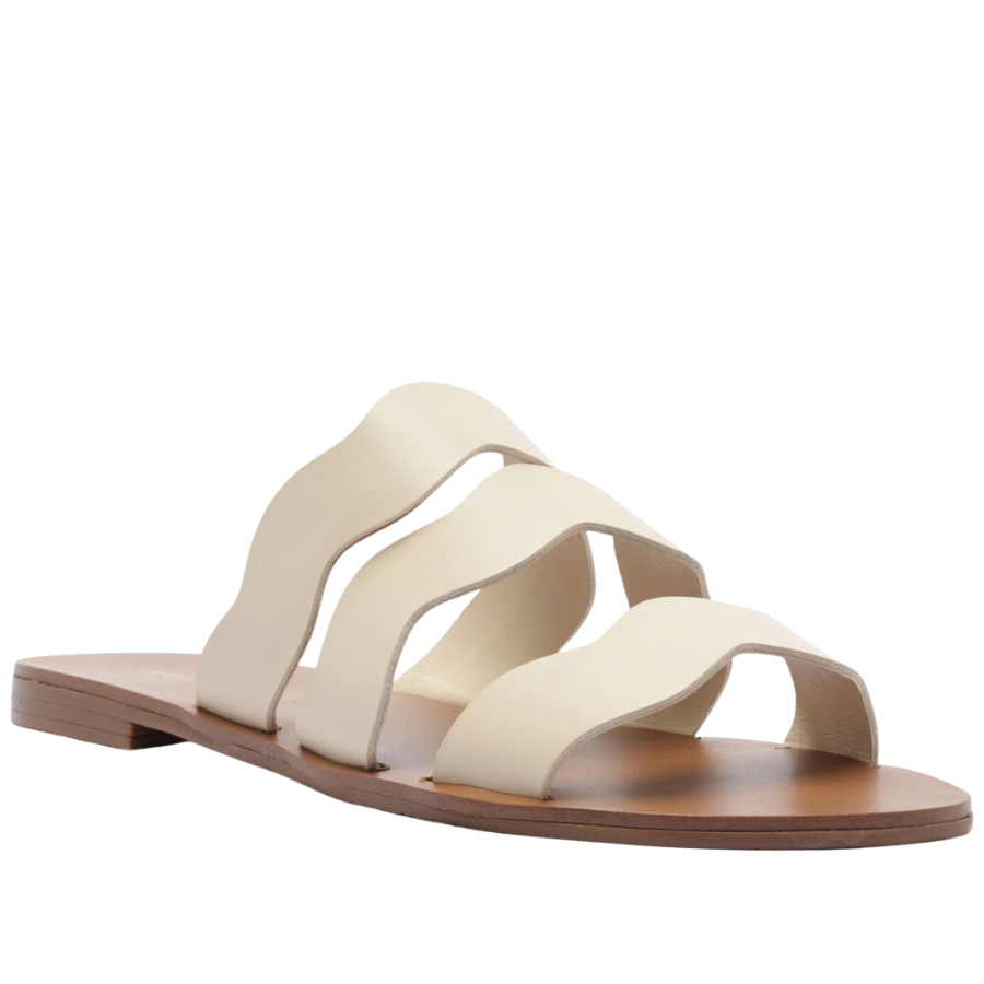 Sandália Feminina Rasteira Arezzo Tira Ondulada