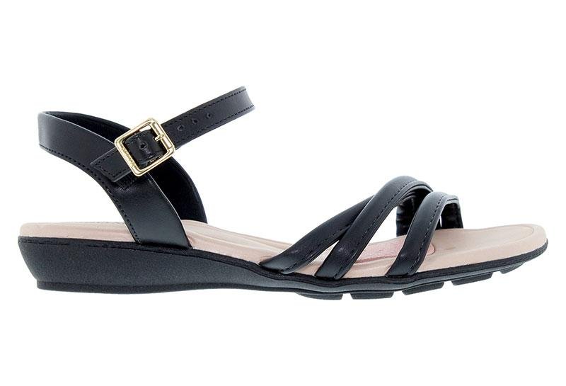 Sandália Feminina Modare Anabela Baixa 7127-247 Preto 2