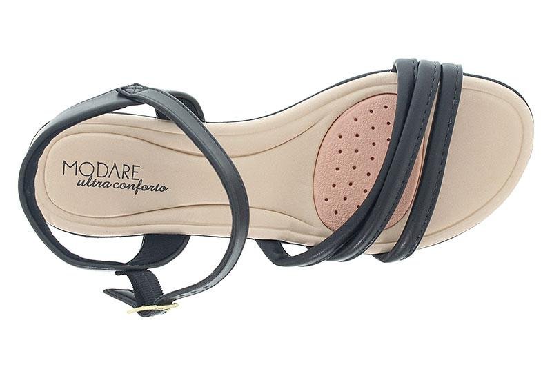 Sandália Feminina Modare Anabela Baixa 7127-247 Preto 4