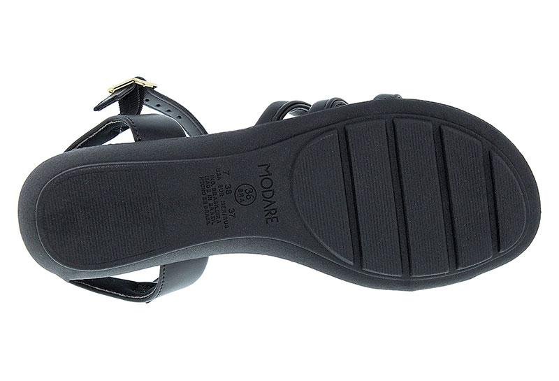Sandália Feminina Modare Anabela Baixa 7127-247 Preto 5