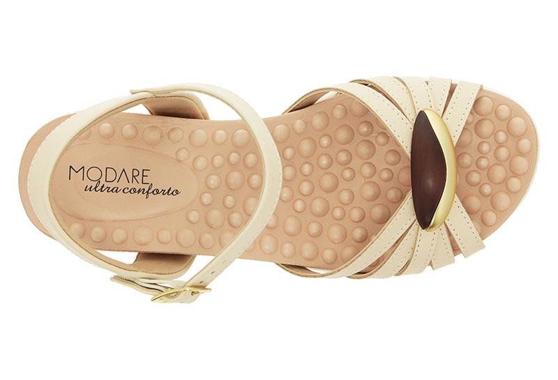 Sandália Feminina Modare Ultraconforto 7151-137 Bege 5