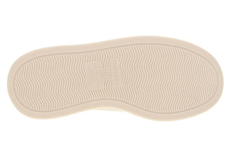 Tênis Infantil Molekinha Listras Metalizadas 2575-115 Bege 5