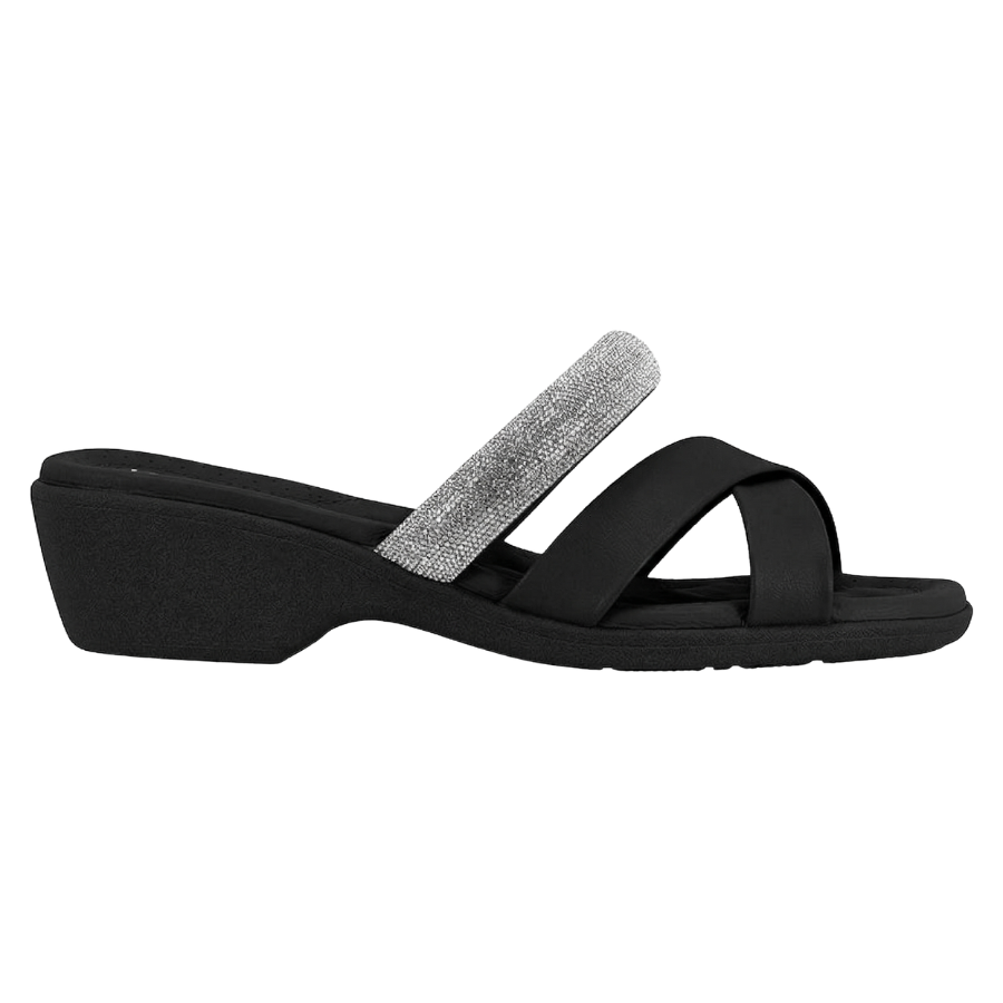Tamanco Feminino Beira Rio com Tira Strass 8527-114 Preto 3