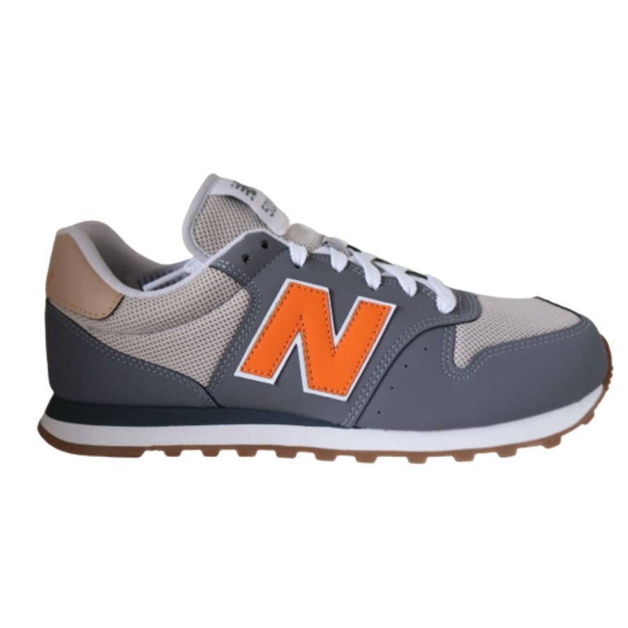 TENIS NEW BALANCE 500V2 MASCULINO-CINZA/LARANJA 44 Cinza 1