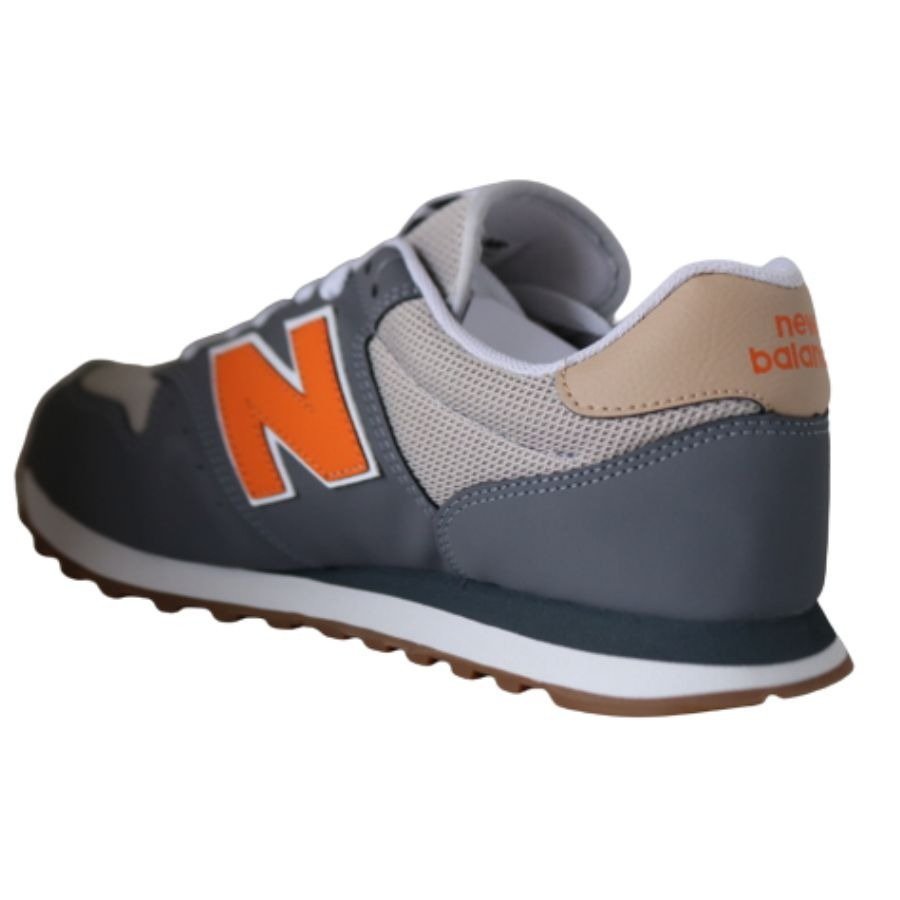 TENIS NEW BALANCE 500V2 MASCULINO-CINZA/LARANJA 44 Cinza 4