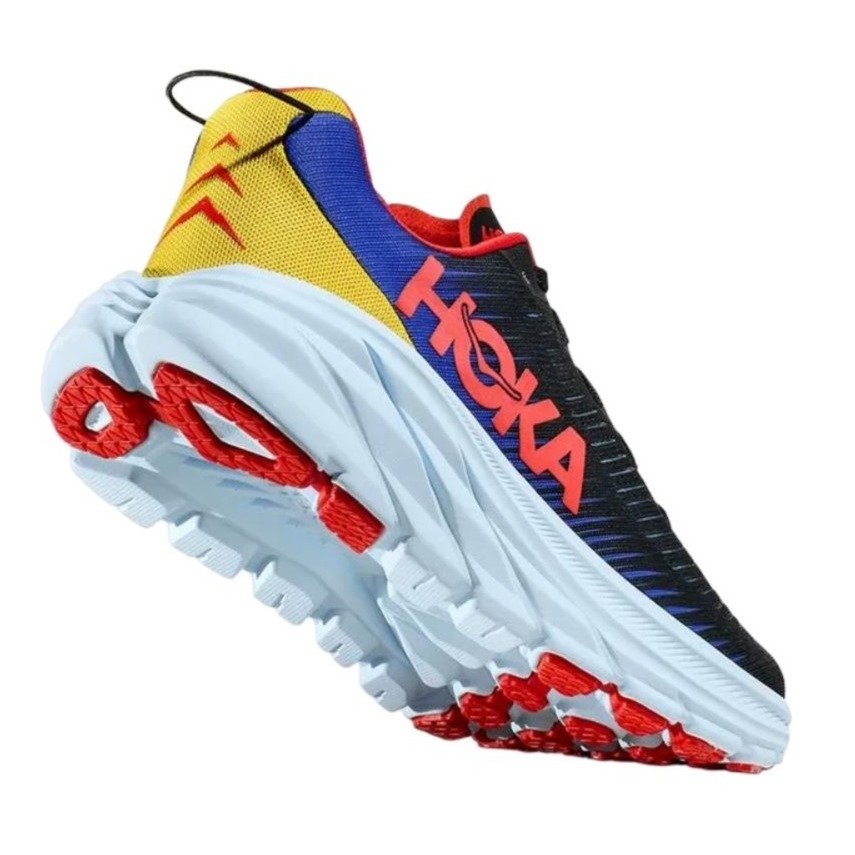 TENIS HOKA RINCON 3 PRETO VERMELHO AZUL AMARELO Preto 4