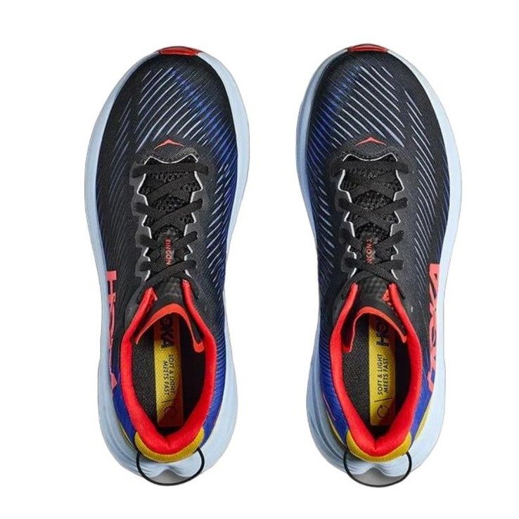 TENIS HOKA RINCON 3 PRETO VERMELHO AZUL AMARELO Preto 6