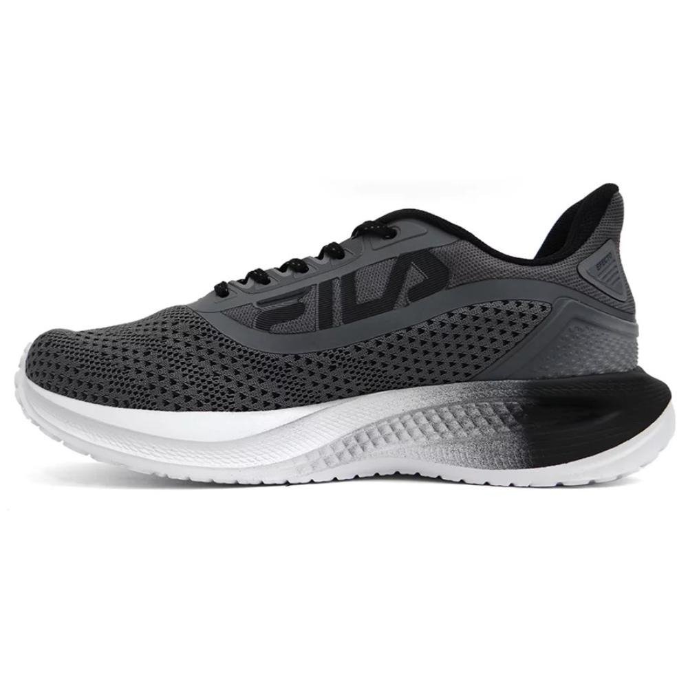 TENIS FILA EFECTO MASCULINO-GRAFITE/PRATA/PRETO Preto 3
