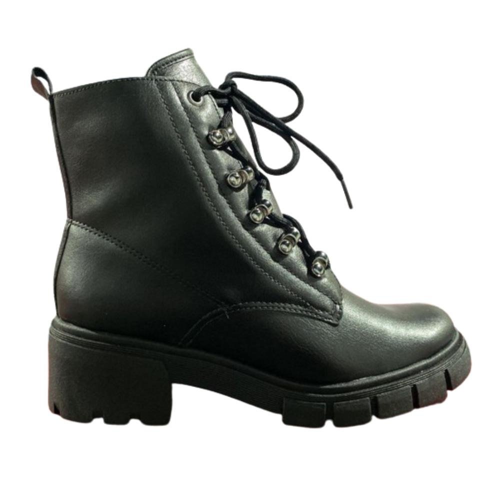 BOTA RAMARIM/ COTURNO - VEST VEGETAL PLUS/PRETA COM ILHOS PRATA -2412102 Preto 1