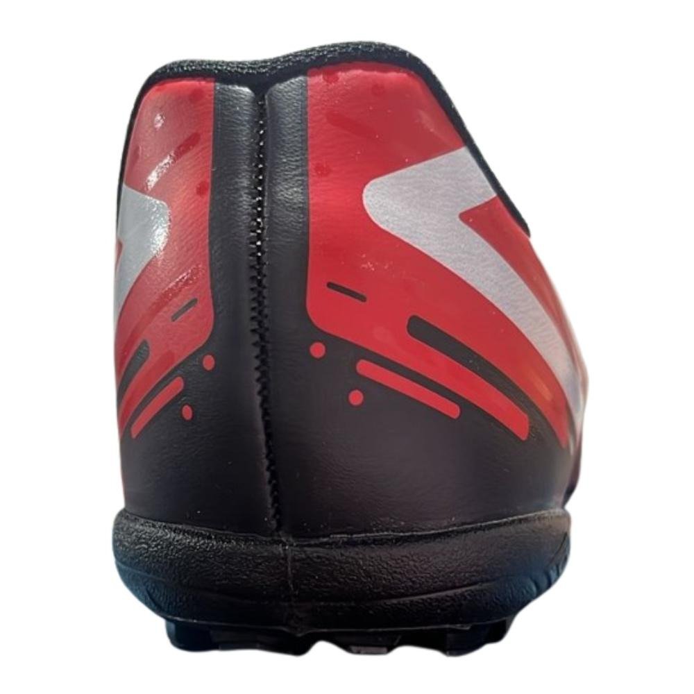 CHUTEIRA UMBRO FUTSAL WARSKIN PRETO VERMELHO GRAFITE Preto 3