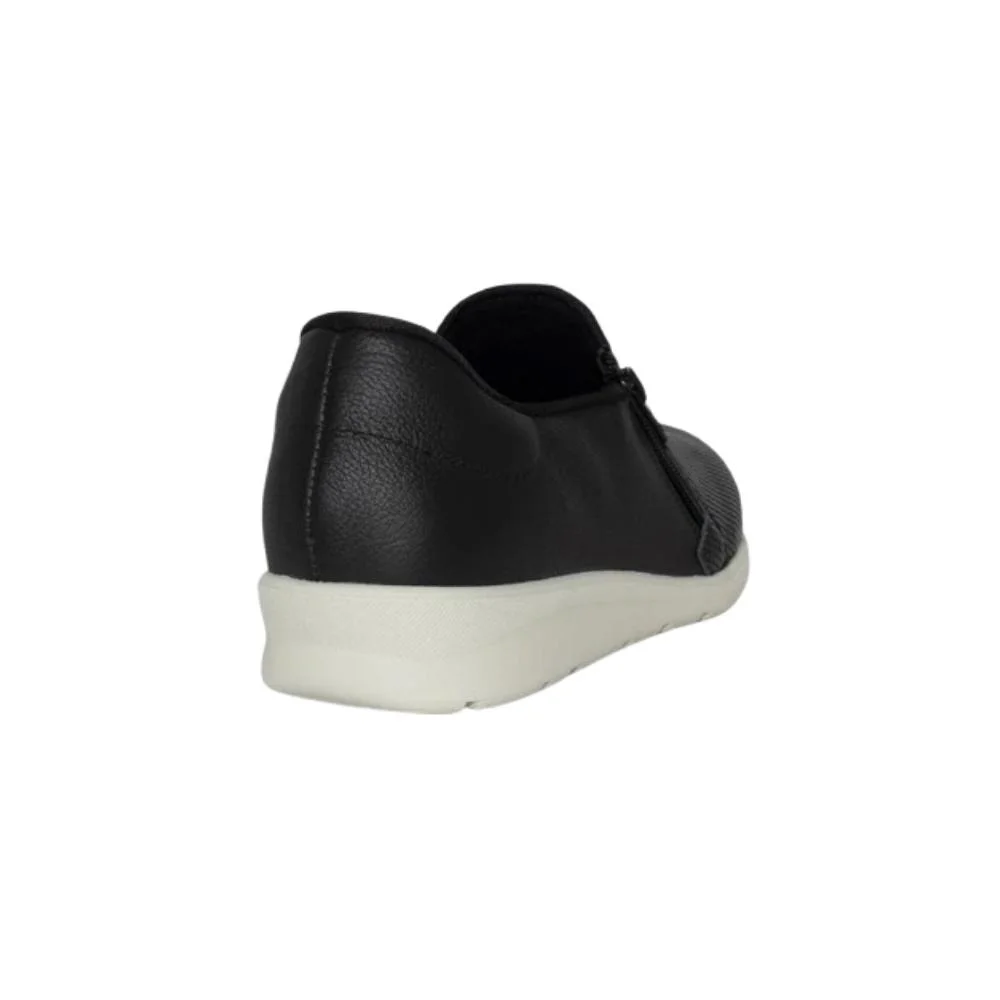 TENIS USAFLEX EM COURO ZIPER PRETO Preto 4