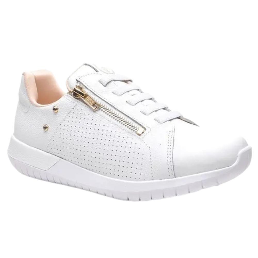 TENIS USAFLEX ELASTICO BRANCO COM ZIPER Branco 1