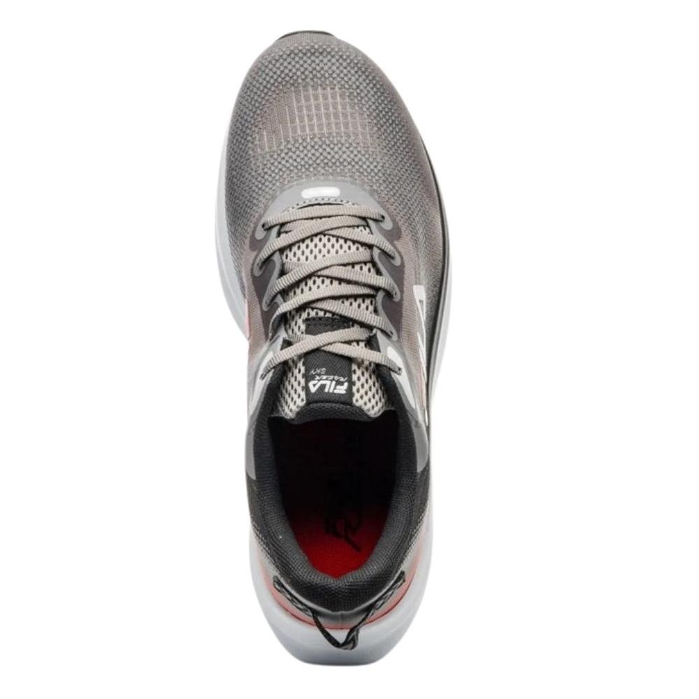 TENIS FILA RACER SKY MASCULINO-CINZA/PRETO/VERMELHO Cinza 3