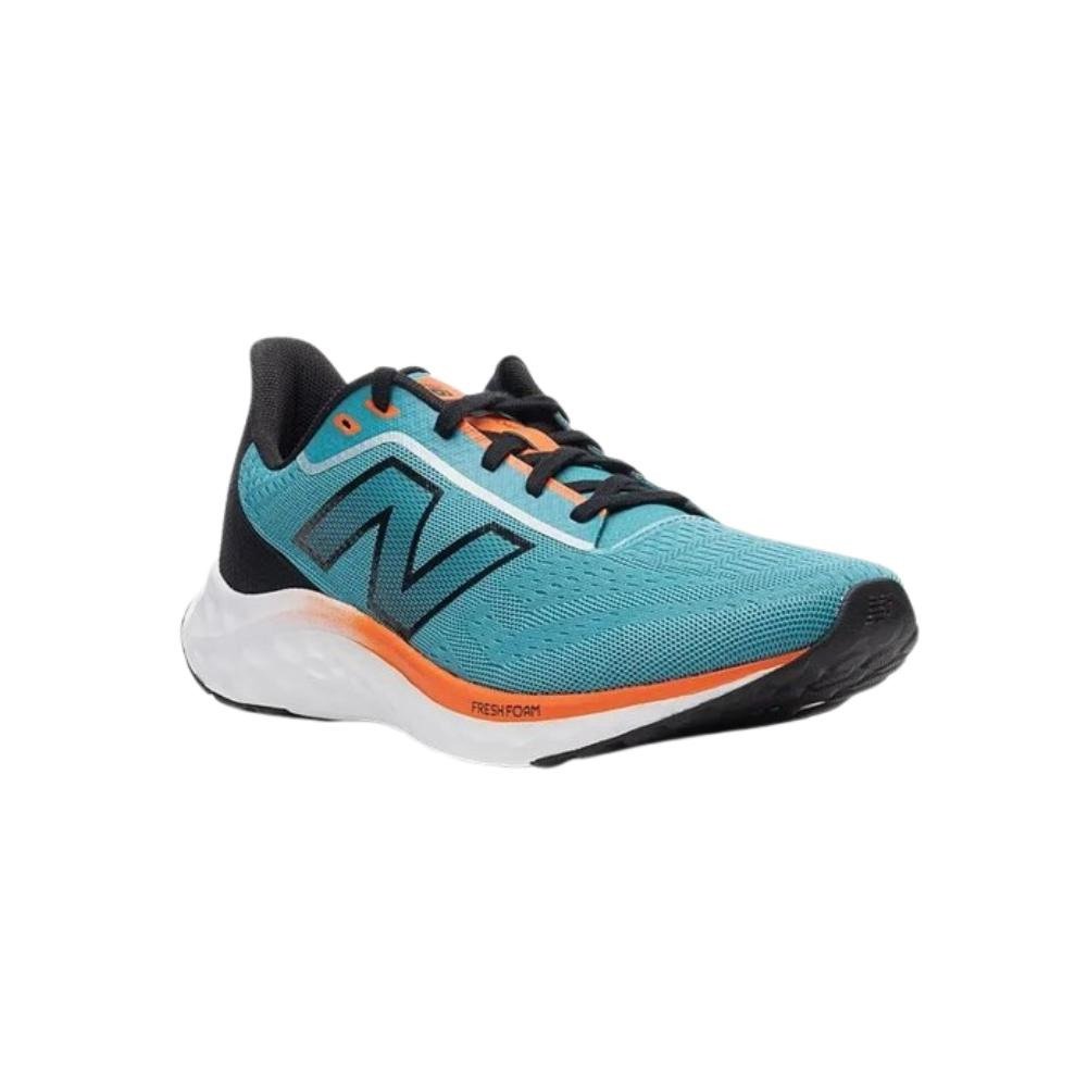 Tênis New Balance Fresh Foam Arishi v4 Masculino - Azul/Laranja Verde 3