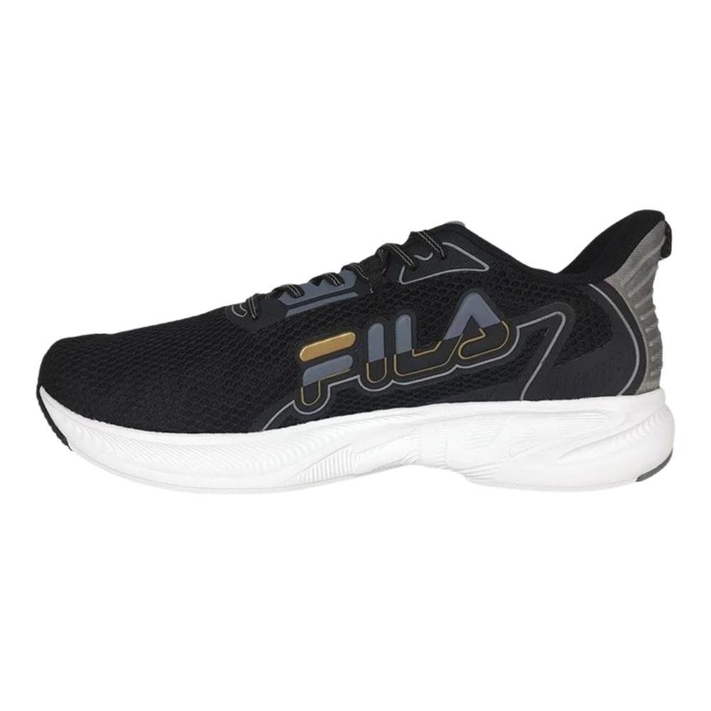 TENIS FILA RACER WINGS MASCULINO-PRETO/GRAFITE/DOURADO Preto 2