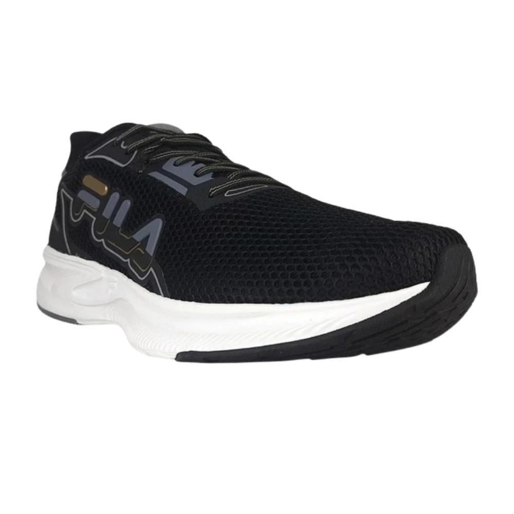 TENIS FILA RACER WINGS MASCULINO-PRETO/GRAFITE/DOURADO Preto 3