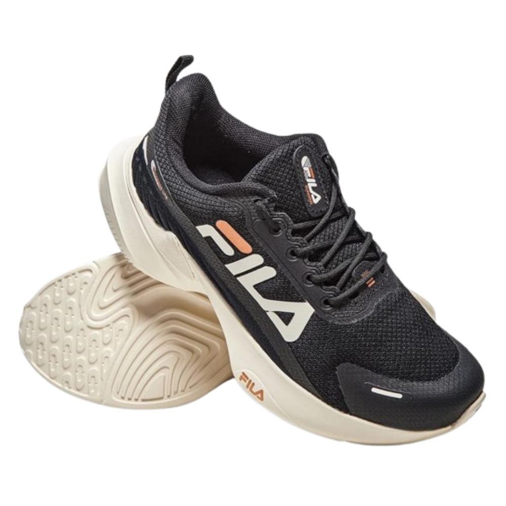 TENIS FILA PROGRESS LITE FEMININO-PRETO/BEGE/COBRE Preto 3