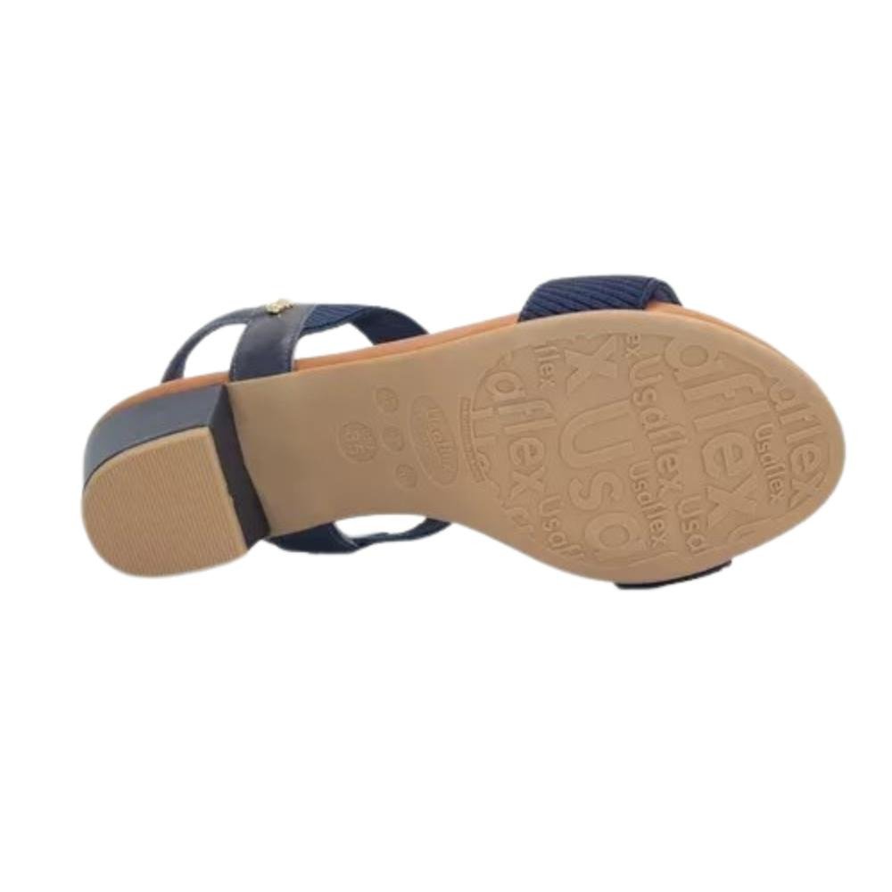 SANDALIA USAFLEX SALTO BLOCO NEW BLUE Azul 5