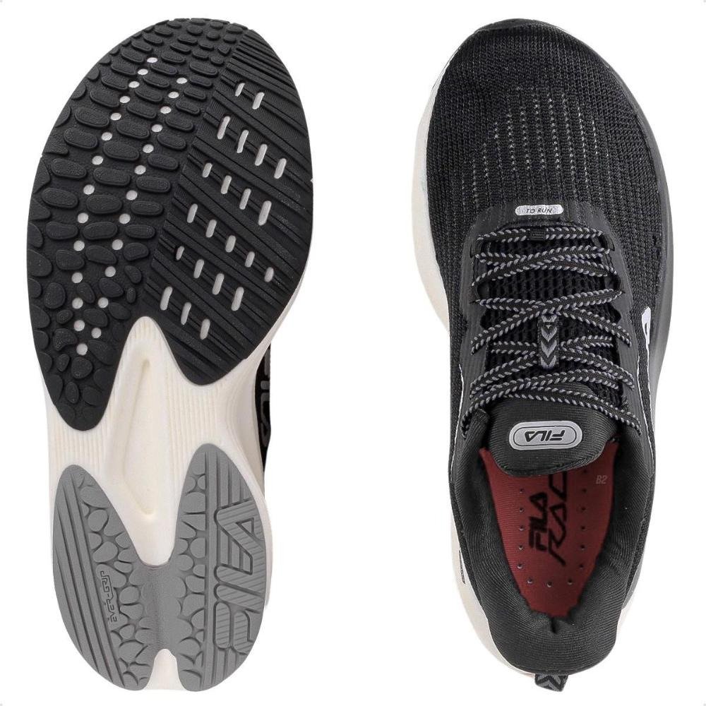 TENIS FILA RACER SPEEDZONE FEMININO-PRETO/BEGE/CINZA Preto 5