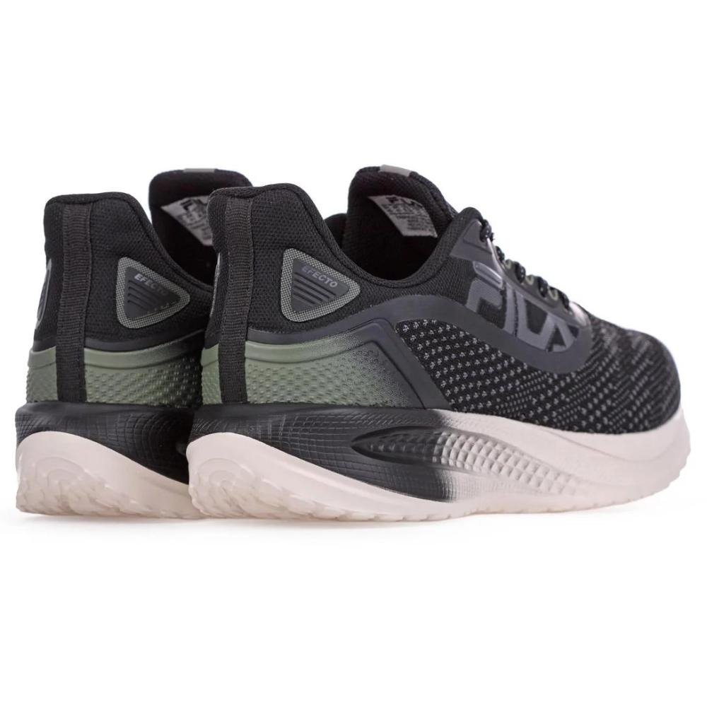 TENIS FILA EFECTO MASCULINO-PRETO/VERDE OLIVA/BRANCO Preto 3