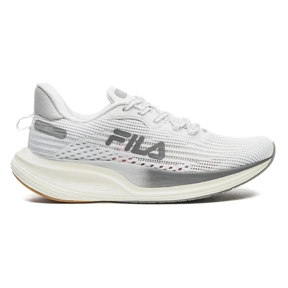 TENIS FILA RACER SPEEDZONE MASCULINO-BRANCO/PRATA/CINZA Branco - Main Image