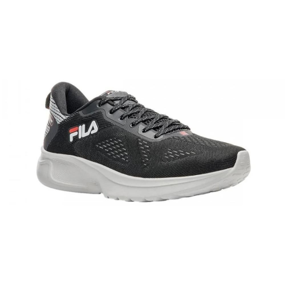 TENIS FILA FULLTIME MASCULINO-PRETO/BRANCO/VERMELHO Preto 3