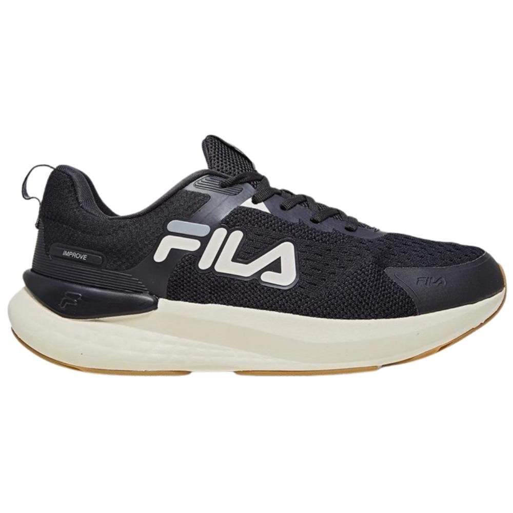 TENIS FILA IMPROVE MASCULINO-PRETO/BEGE/CINZA Preto/Bege/Cinza 1