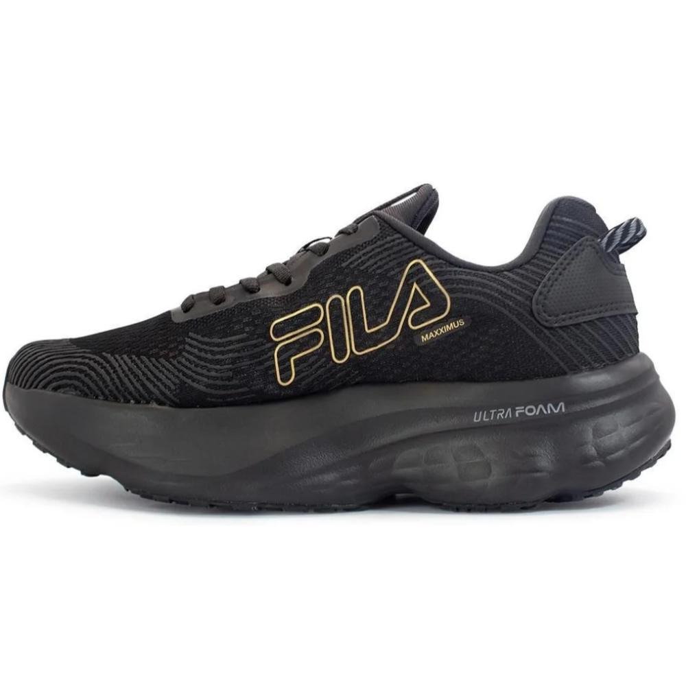 TENIS FILA MAXXIMUS MASCULINO-PRETO/DOURADO Preto/Dourado 2