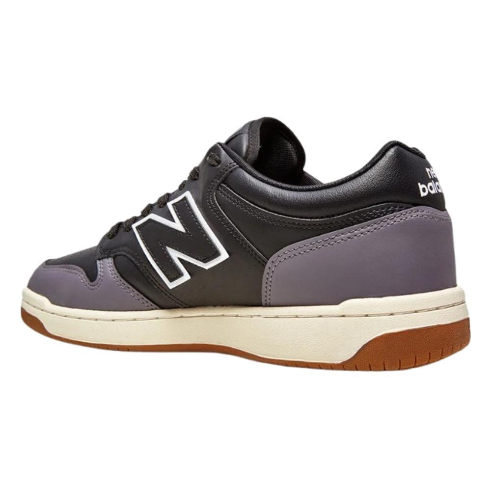 Tênis New Balance 480 Low Masculino - Preto Grafite Preto/Roxo 2