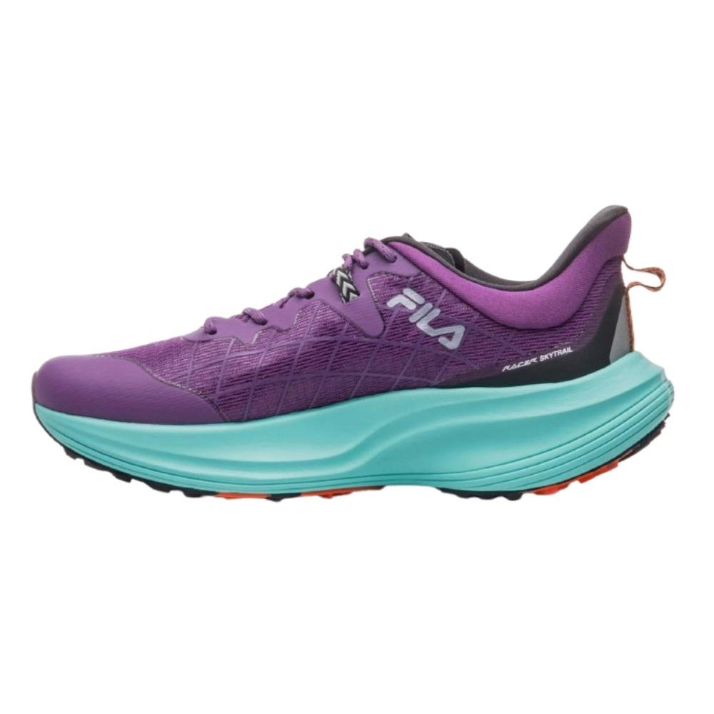 Tênis Fila Racer Skytrail Feminino - Roxo Violeta/Azul/Laranja Roxo 2