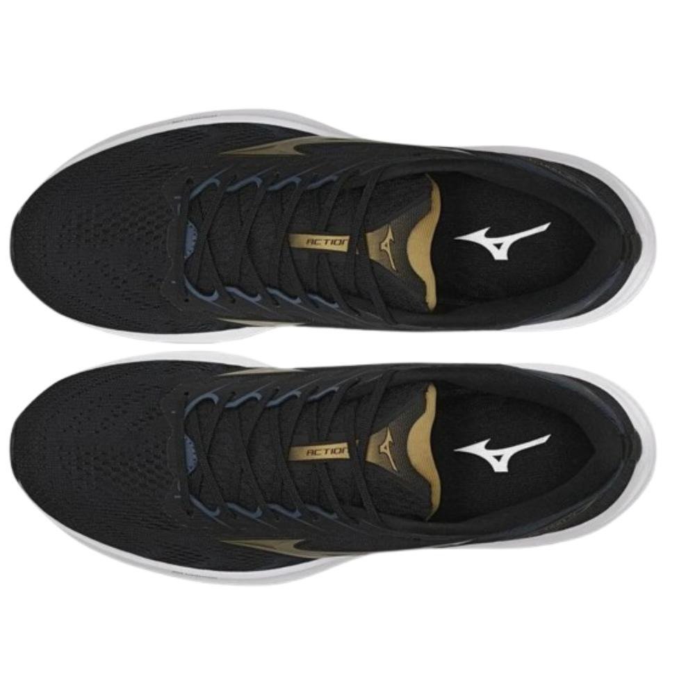 Tênis Mizuno Masculino Action 4 Preto Dourado Preto/Dourado 3
