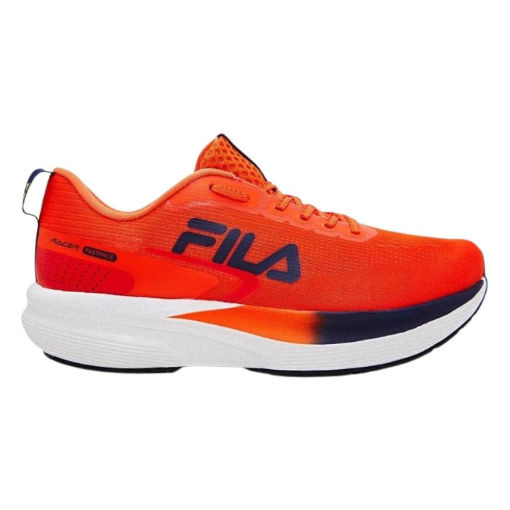 Tênis Fila Racer Fastpace Masculino - Laranja/Marinho/Vermelho