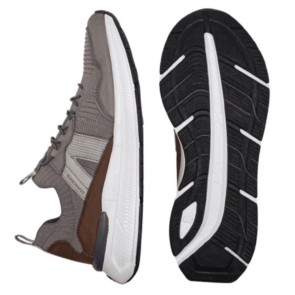 Sapatenis Democrata Brad Ultra Light Titanio Ce 527103-006 Cinza/Marrom 3