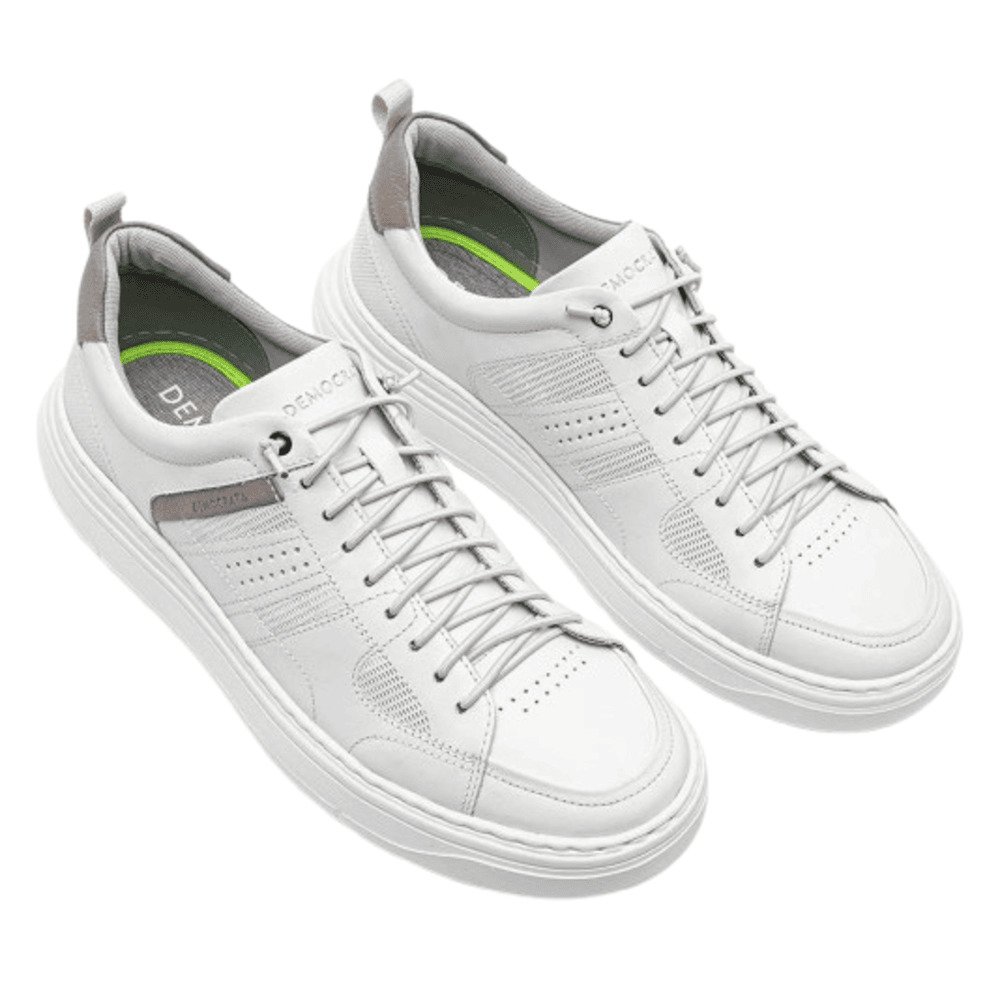Sapatenis Democrata Joe Ultra Light Off White 526101-006 Off White/Cinza 2