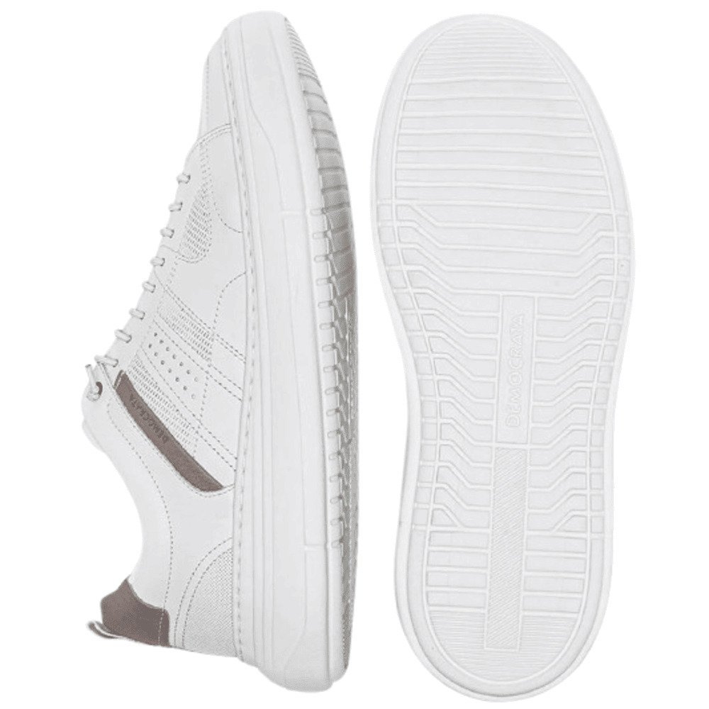 Sapatenis Democrata Joe Ultra Light Off White 526101-006 Off White/Cinza 3