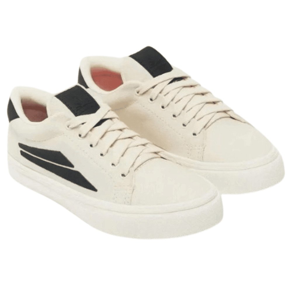 Tênis Redley Id Lona + Laminado Sintético Cru/Preto Branco/Preto 2