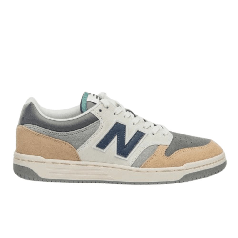 Tênis New Balance 480 Low Unissex Cnza/Cnza/Bege/Mar Cinza/Bege 1
