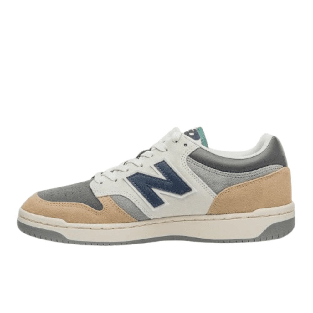 Tênis New Balance 480 Low Unissex Cnza/Cnza/Bege/Mar Cinza/Bege 2