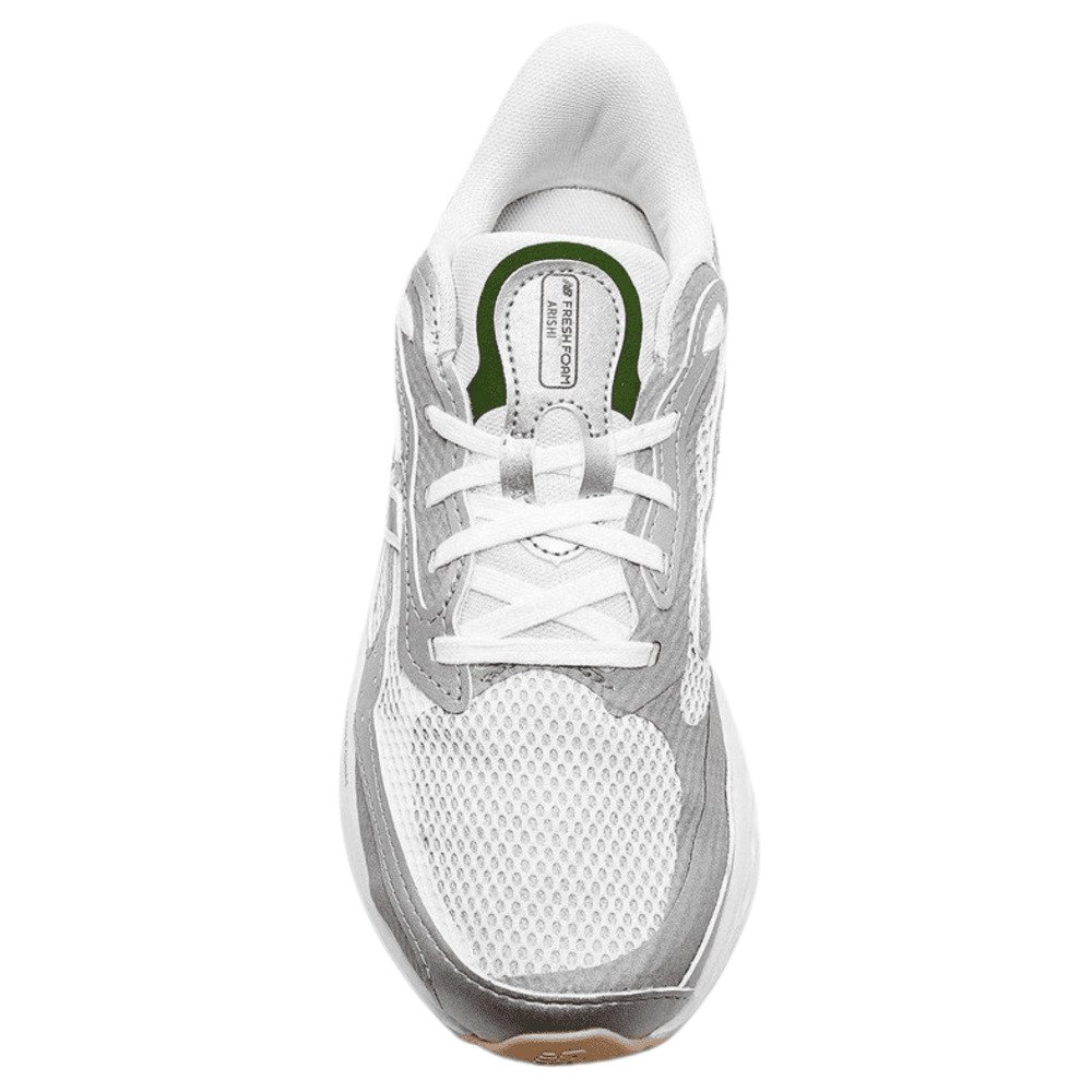 Tênis New Balance Fresh Foam Arishiv4 Masculino-Cinza/Verde Branco 4