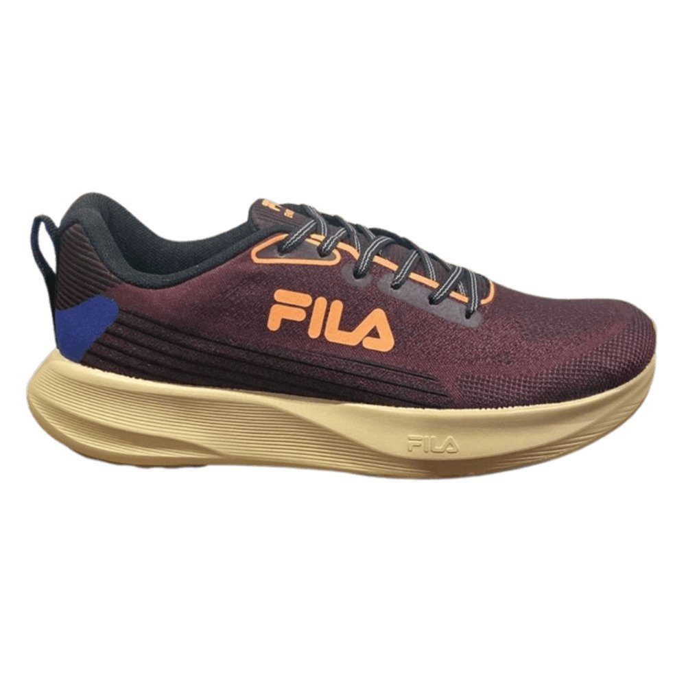 Tênis Fila Endurance Masculino-Borgonha/Azul/Laranja