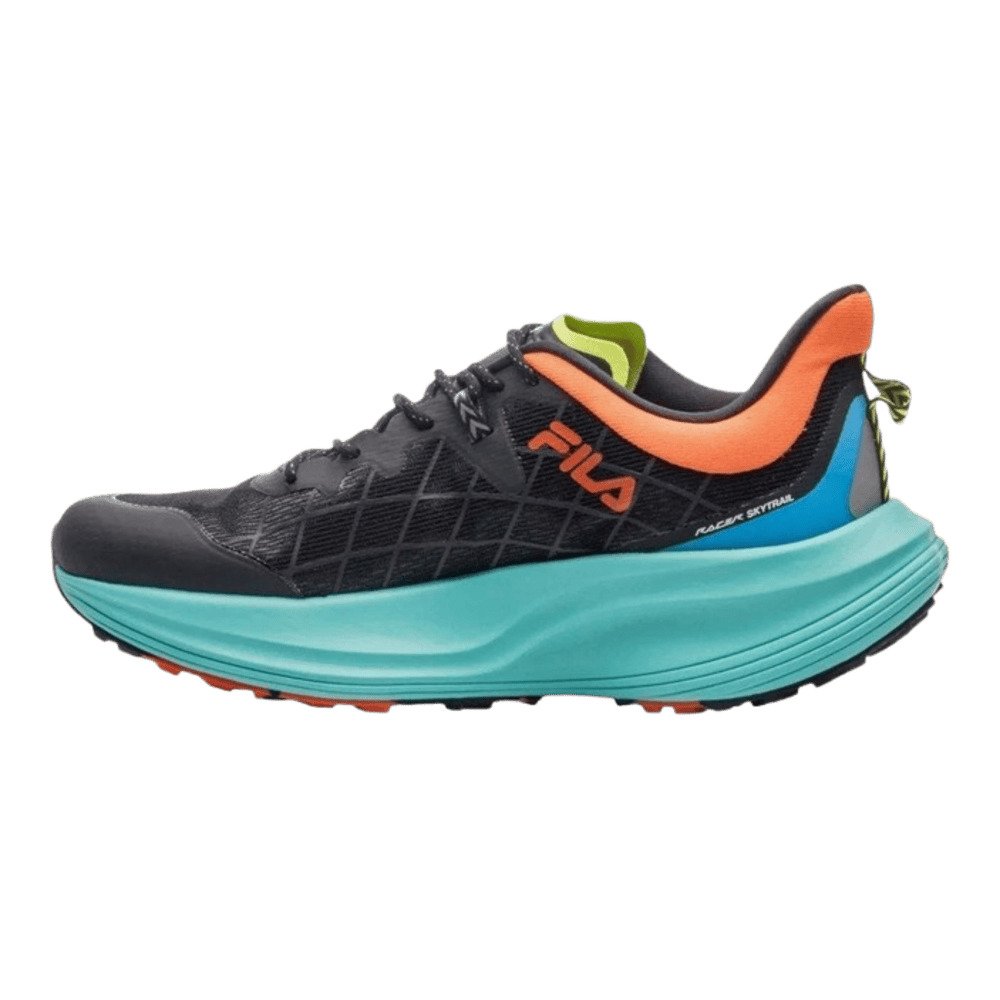 Tênis Fila Racer Skytrail Masculino - Preto/Laranja/Verde Limão Preto 2