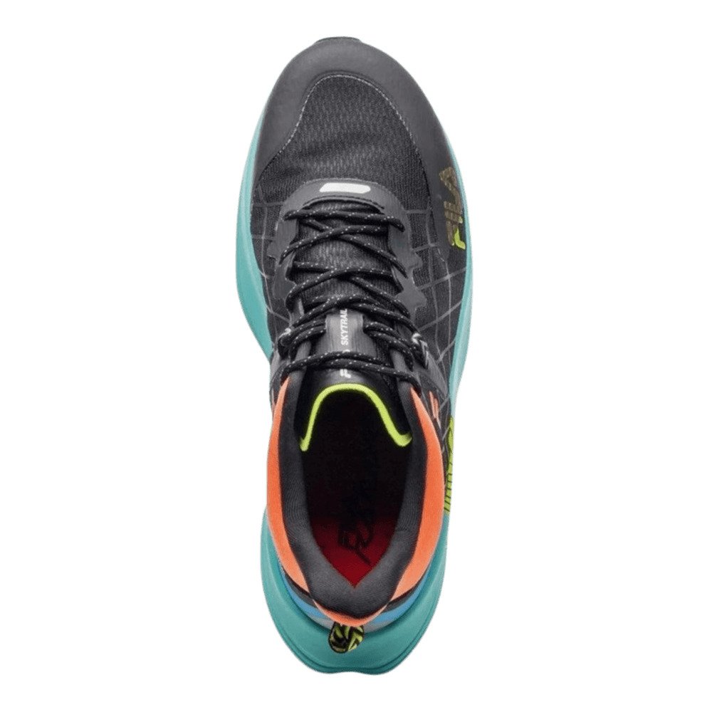 Tênis Fila Racer Skytrail Masculino - Preto/Laranja/Verde Limão Preto 3