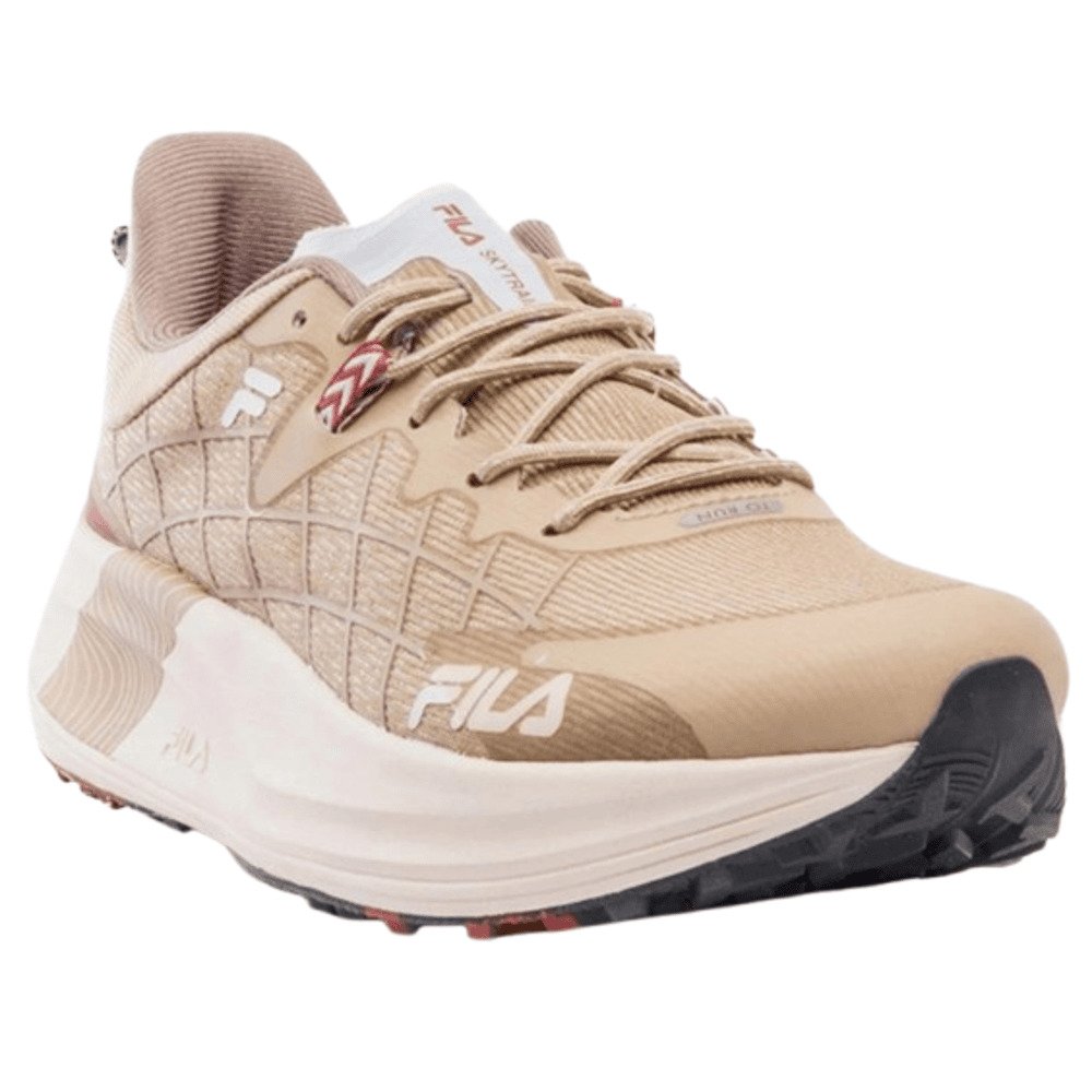 Tênis Fila Racer Skytrail Feminino - Bege/Oliva/Marrom Avermelhado Bege 3