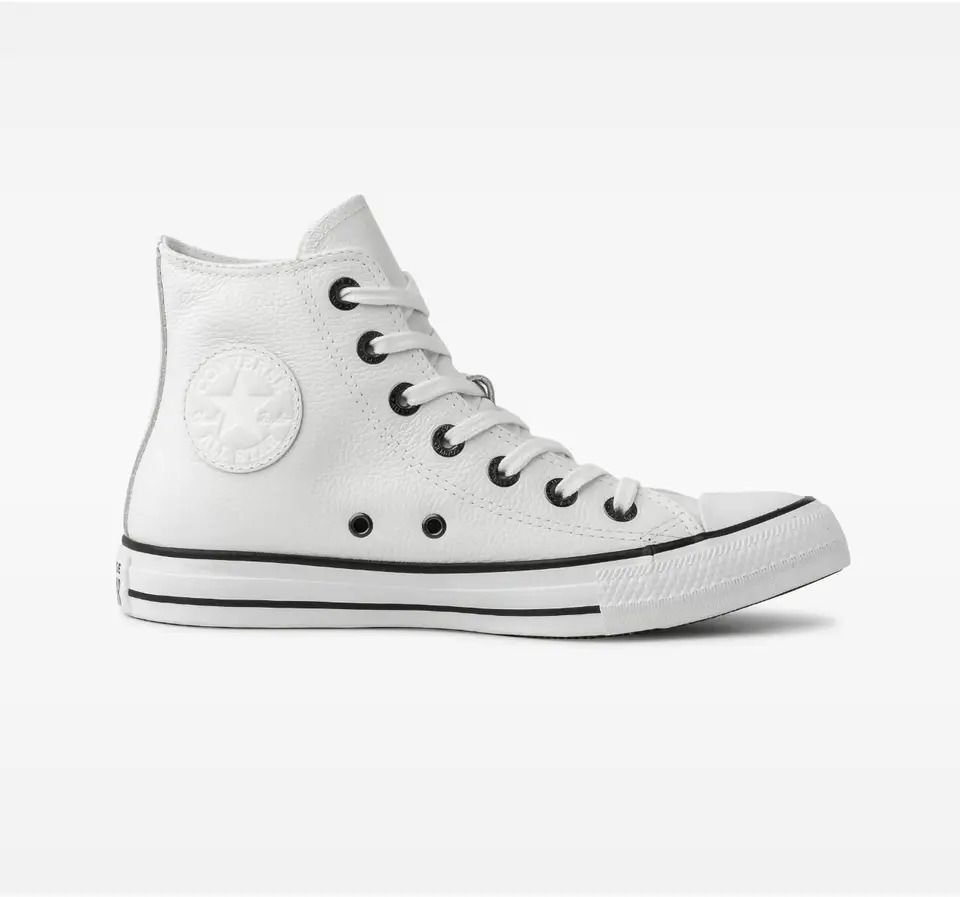 Tenis Converse Ct04490001 Ct Hi Couro Branco Branco 1