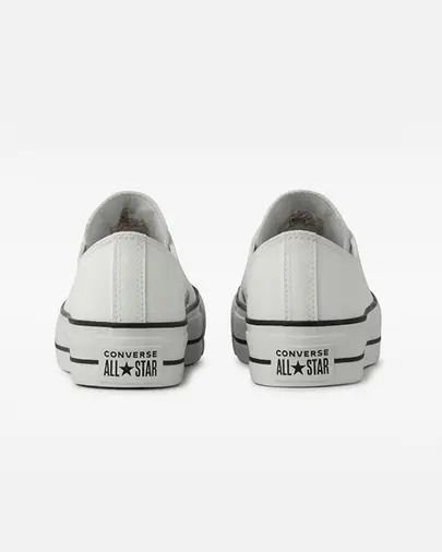 Tenis Converse Ct09830001 Ct Low Couro Plataforma Branco Branco 6