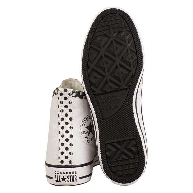 Tenis Converse Ct19090001 Ct Hi Polka Dots  Branco Branco 3