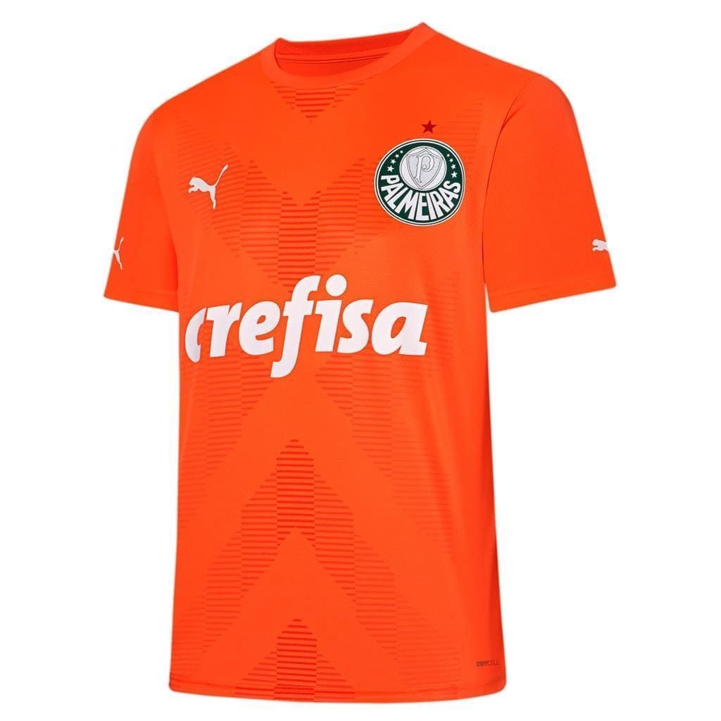 Camiseta Puma 773452 01 Palmeiras Torcedor Goleiro Third Jersey Laranja Laranja 1