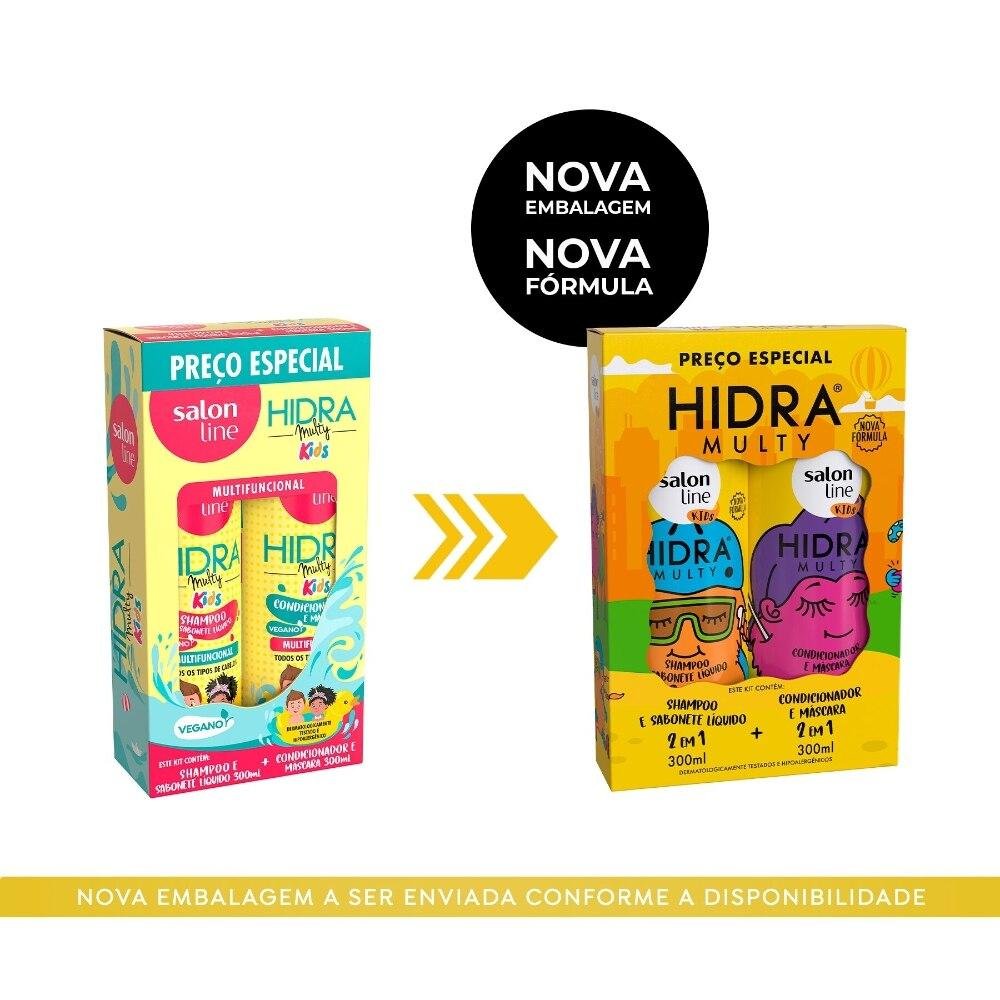 Hidra Multy Kids Shampoo + Condicionador + Creme - Salon Line ÚNICO 8