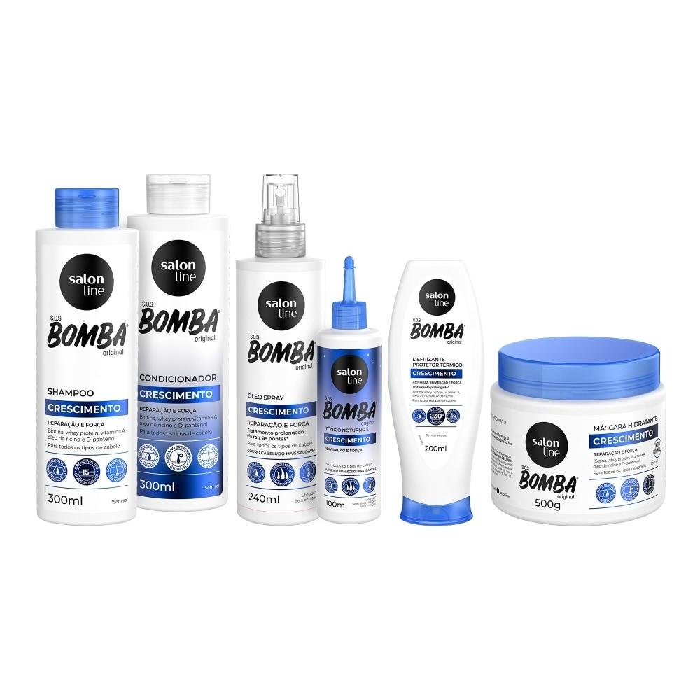Kit Cuidados para seus cabelos com SOS Bomba Crescimento